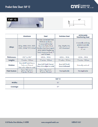 FAP 12 Data Sheet Download