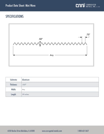Mini Wave Data Sheet Download