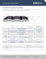 Product Data Sheets N-Deck Addition